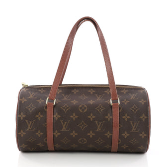 Louis Vuitton Papillon Handbag Monogram Canvas 30 Brown 3176702