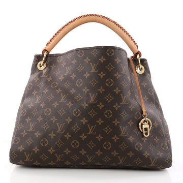 Vuitton Artsy Handbag Monogram Canvas MM Brown 3177001