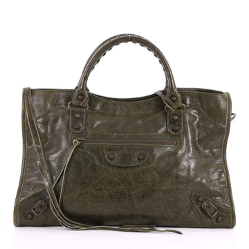Balenciaga City Classic Studs Handbag Leather Medium 3179403