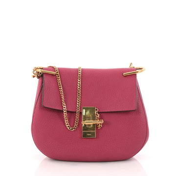 Chloe Drew Crossbody Bag Leather Small Pink 3179702