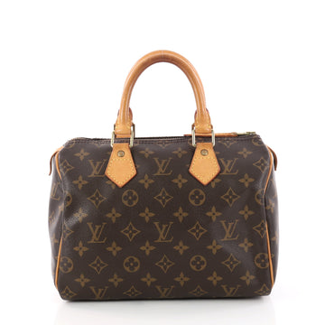 Louis Vuitton Speedy Handbag Monogram Canvas 25 Brown 3182001