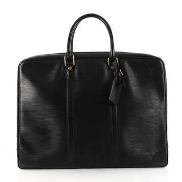  Louis Vuitton Porte-Documents Voyage Briefcase Epi Black 3182104