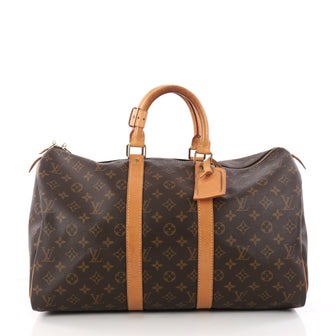Louis Vuitton Keepall Bag Monogram Canvas 45 Brown 3182205