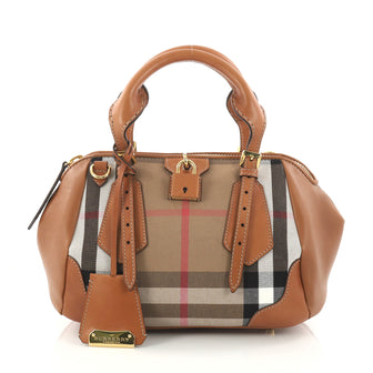 Burberry Blaze Bag House Check and Leather Small Brown 3183201