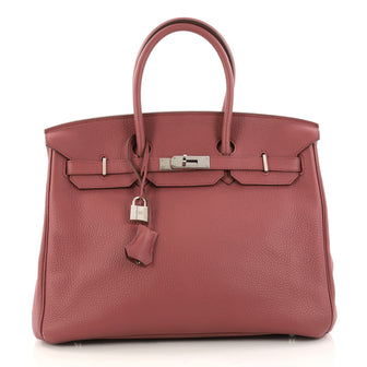 Hermes Birkin Handbag Pink Clemence with Palladium 3183901