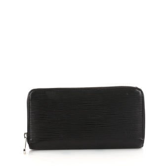 Louis Vuitton Zippy Wallet Epi Leather Black 3186606
