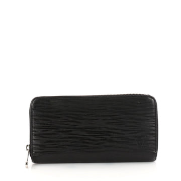  Louis Vuitton Zippy Wallet Epi Leather Black 3186606