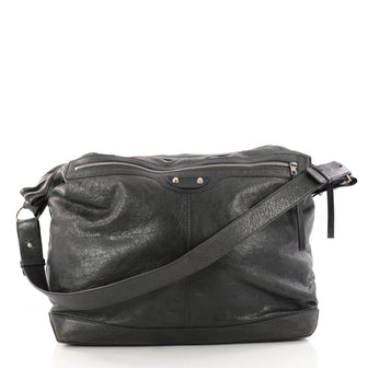 Balenciaga Zip Messenger Bag Leather Large Gray 3186904