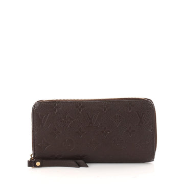 Louis Vuitton Zippy Wallet Monogram Empreinte Leather Brown 3187004