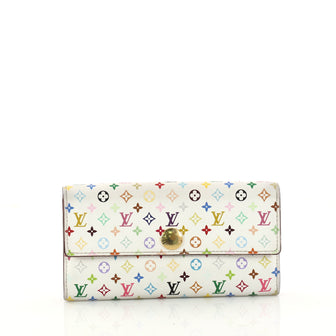 ouis Vuitton Sarah Wallet Monogram Multicolor White 3187005
