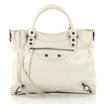 Balenciaga Velo Classic Studs Handbag Leather Medium 3187103