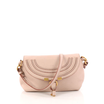 Chloe Marcie Crossbody Pouch Leather Pink 3187204