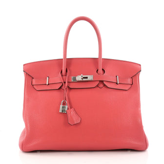 Hermes Birkin Handbag Pink Clemence with Palladium 3188302