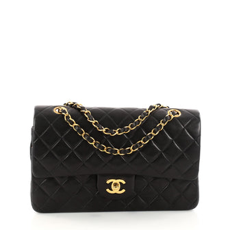 Chanel Vintage Classic Double Flap Bag Quilted Lambskin 3190302