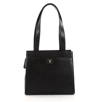 Chanel Vintage CC Lock Tote Caviar Medium Black 3190701