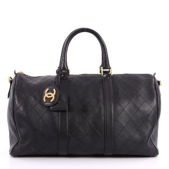 Chanel Vintage Diamond Stitch Boston Bag Quilted 3192901