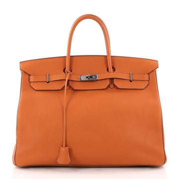 Hermes Birkin Handbag Bicolor Togo with Palladium Orange 3194901