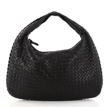  Bottega Veneta Veneta Hobo Intrecciato Nappa Medium Black 3195402