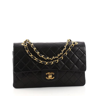 Chanel Vintage Classic Double Flap Bag Quilted Lambskin 3196802