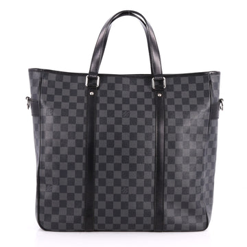 Louis Vuitton Tadao Handbag Damier Graphite MM Black 3196902