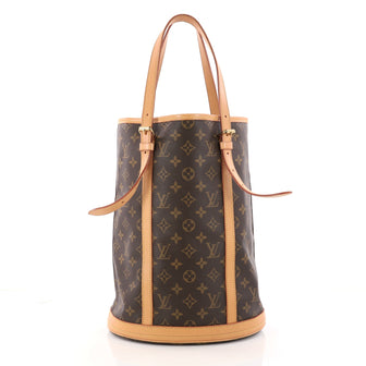 Louis Vuitton Bucket Bag GM Brown Canvas 
