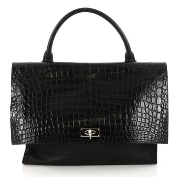 Givenchy Shark Convertible Satchel Crocodile Embossed 3205401