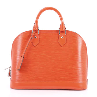 Louis Vuitton Alma Handbag Epi Leather PM Orange 3207705