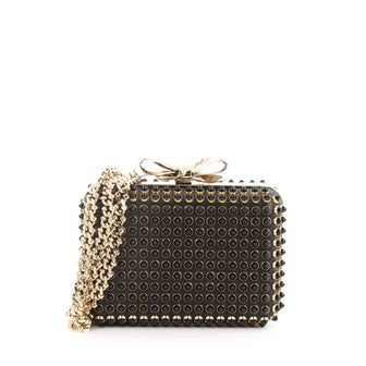 Christian Louboutin Fiocco Box Cabo Clutch Spiked Leather  3208103