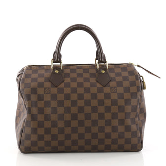 Louis Vuitton Speedy Handbag Damier 30 Brown 3209003