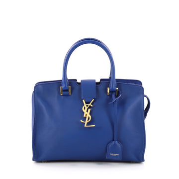 Saint Laurent Monogram Cabas Leather Baby Blue 3209501