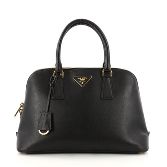 Prada Promenade Handbag Saffiano Leather Medium Black 3211701