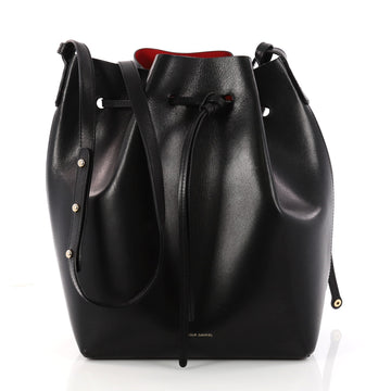 Mansur Gavriel Bucket Bag Leather Large Black 3211801