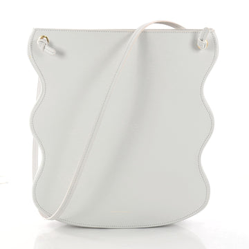 Mansur Gavriel Ocean Shoulder Bag Leather White 3211802