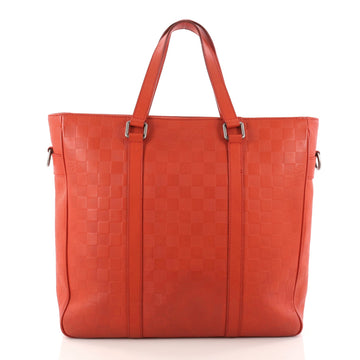 Louis Vuitton Tadao Handbag Damier Infini Leather PM Red 3213801