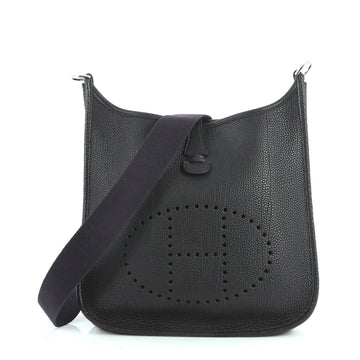 Hermes Evelyne Crossbody Gen I Togo PM Blue 3213804