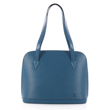  Louis Vuitton Lussac Handbag Epi Leather Blue 3214301