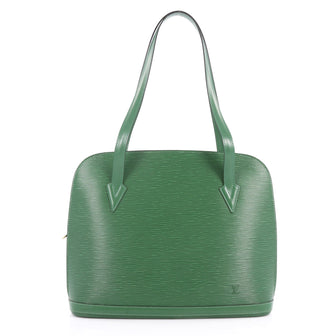 Louis Vuitton Lussac Handbag Epi Leather Green 3214403