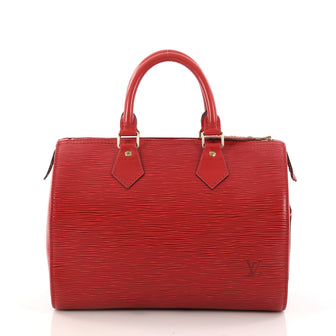 Louis Vuitton Speedy Handbag Epi Leather 25 Red 3214802