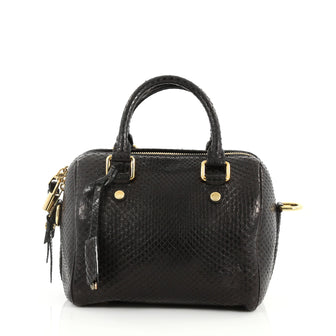 Louis Vuitton Speedy Handbag Python 20 Black 3215101