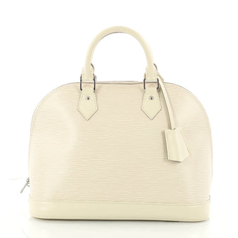 Louis Vuitton Alma Handbag Epi Leather PM White 3215103