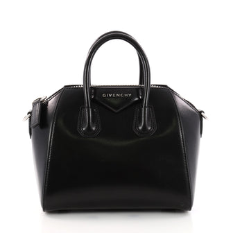 Givenchy Antigona Bag Glazed Leather Mini Black 3215801