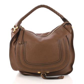 Chloe Marcie Hobo Leather Large Brown 3218408