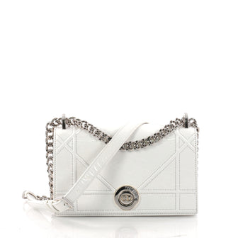 Christian Dior Diorama Clasp Flap Bag Crinkled Patent 3218901