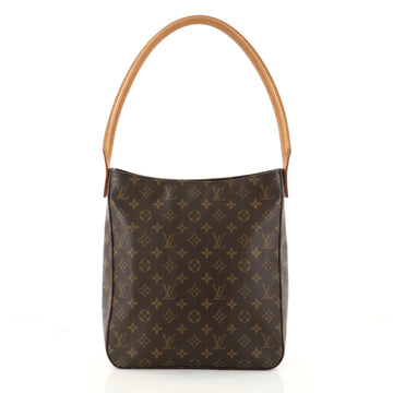 Louis Vuitton Looping Handbag Monogram Canvas GM Brown 3220101