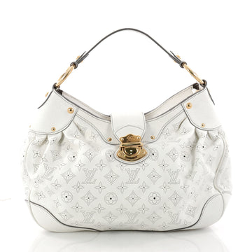 Louis Vuitton Solar Handbag Mahina Leather PM White 3220302