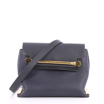 Chloe Clare Crossbody Bag Leather Mini Black 3221605