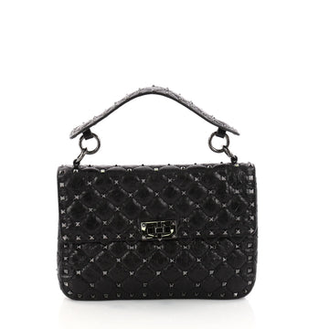 Valentino Rockstud Spike Flap Bag Quilted Leather Small 3222402