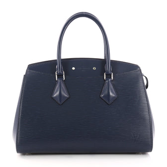 Louis Vuitton Soufflot NM Handbag Epi Leather MM Blue 3222702