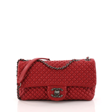 Chanel CC Flap Bag Micro Quilted Calfskin Medium Red 3223801