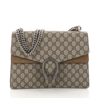 Gucci Dionysus Handbag GG Coated Canvas Medium Brown 3225401